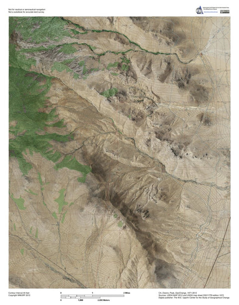 CA-Owens Peak: GeoChange 1971-2012