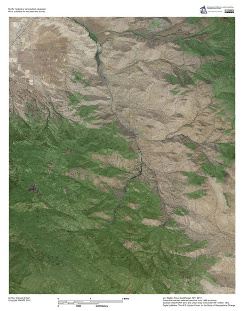 CA-Walker Pass: GeoChange 1971-2012
