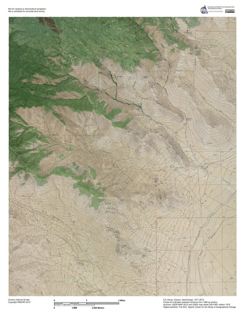 CA-Horse Canyon: GeoChange 1971-2012