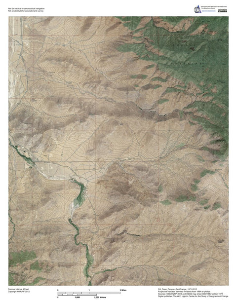 CA-Cane Canyon: GeoChange 1971-2012