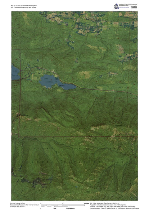 WA-Lake Sutherland: GeoChange 1943-2011