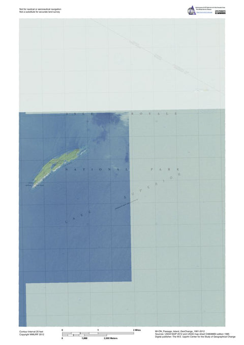 MI-ON Passage Island: GeoChange 1981-2012