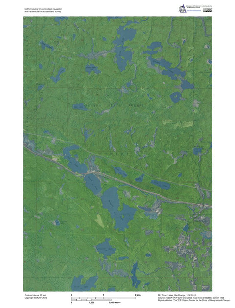 MI-Three Lakes: GeoChange 1952-2010
