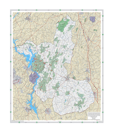 Uwharrie National Forest, Forest Visitor Map