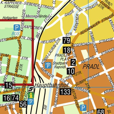 Innsbruck Hotel Route System (transit routes)