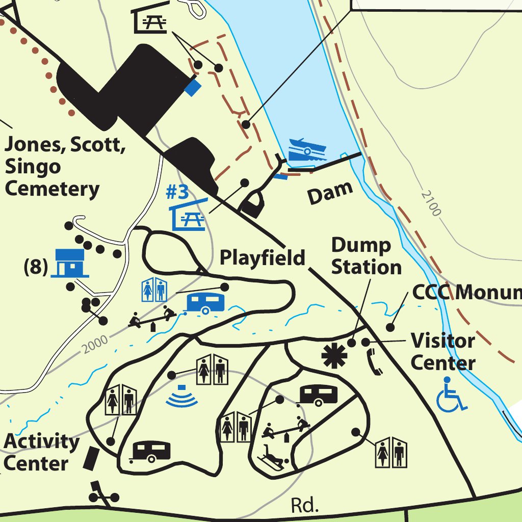 Laurel Hill State Park Map by Avenza Systems Inc. | Avenza Maps