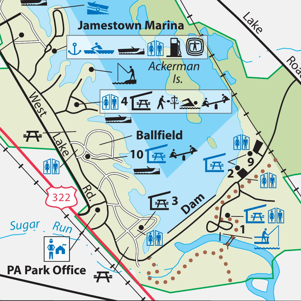 Pymatuning State Park Map by Avenza Systems Inc.