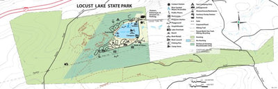 Locust Lake State Park Map
