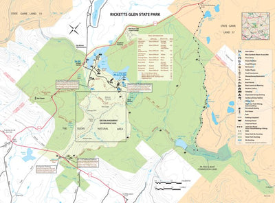 Ricketts Glen State Park Map