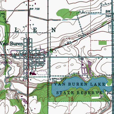 OH-North Baltimore: Authoritative US Topos 1960