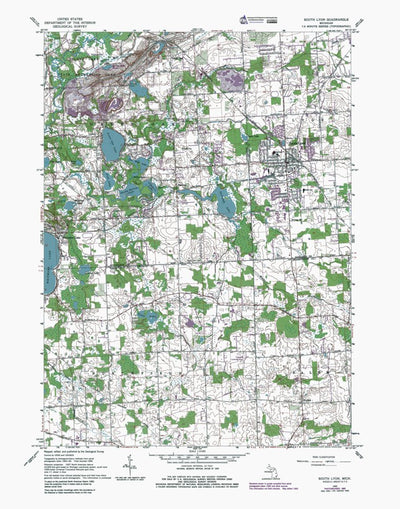 MI-South Lyon: Authoritative US Topos 1965