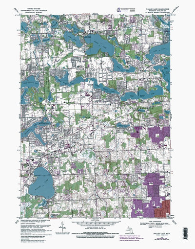 MI-Walled Lake: Authoritative US Topos 1969