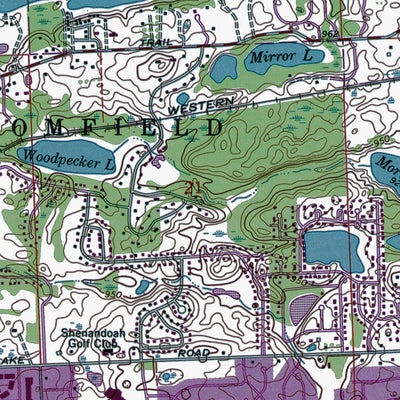MI-Walled Lake: Authoritative US Topos 1969
