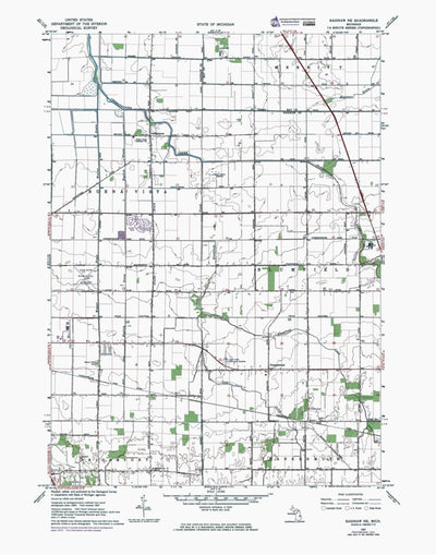 MI-Saginaw NE: Authoritative US Topos 1967