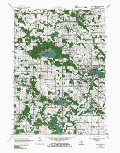 MI-Six Lakes: Authoritative US Topos 1964