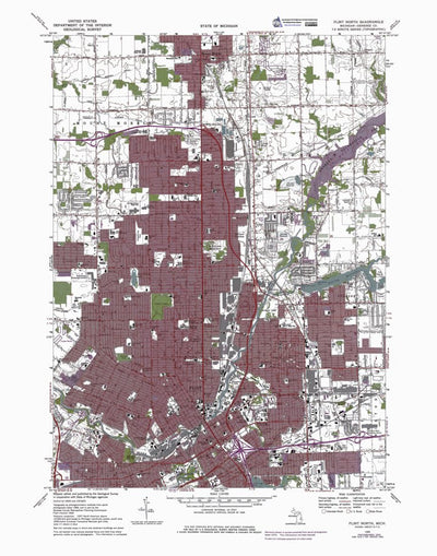 MI-Flint North: Authoritative US Topos 1969