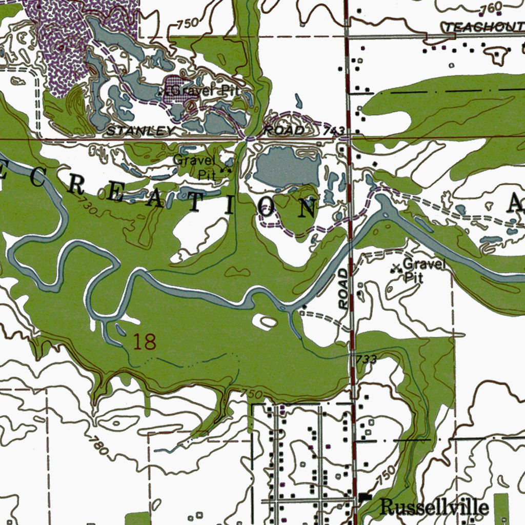MI-Davison: Authoritative US Topos 1969 Map by Western Michigan ...