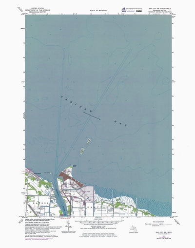 MI-Bay City NE: Authoritative US Topos 1967