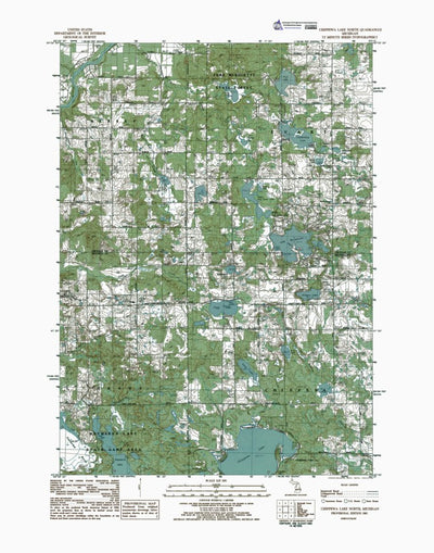 MI-Chippewa Lake North: Authoritative US Topos 1983