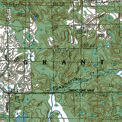 MI-Chippewa Lake North: Authoritative US Topos 1983