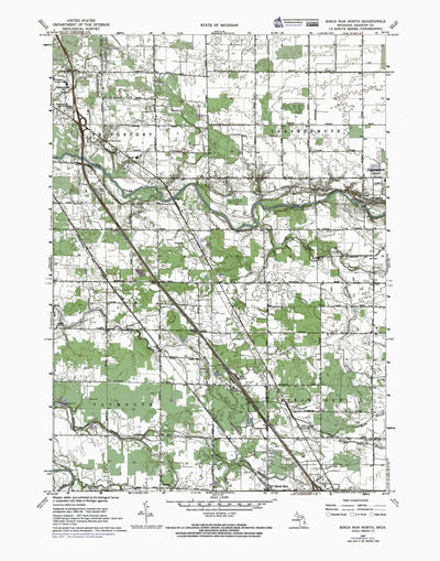 MI-Birch Run North: Authoritative US Topos 1967