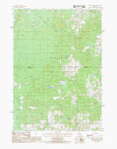 MI-Whipple Lake: Authoritative US Topos 1987