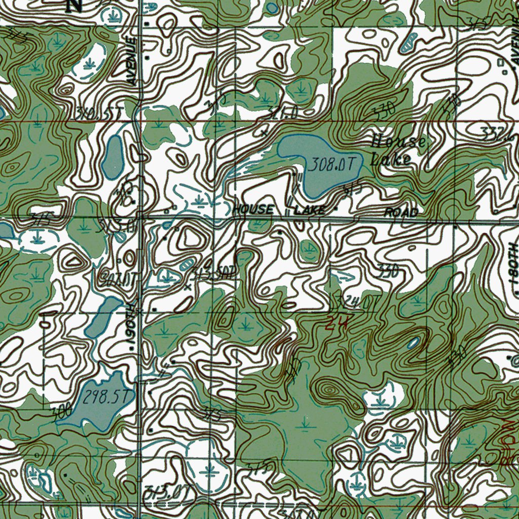MIHersey Authoritative US Topos 1983 Map by Western Michigan
