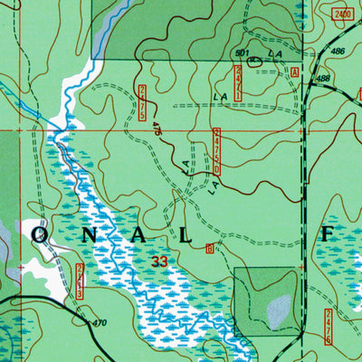 MI-Marten Lake: Authoritative US Topos 1999