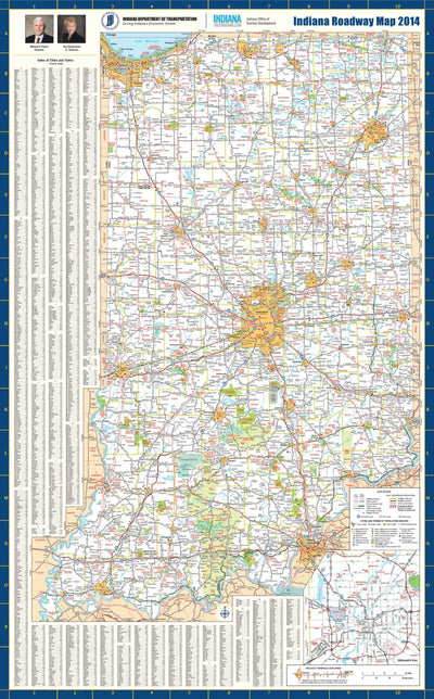 Indiana Roadway Map