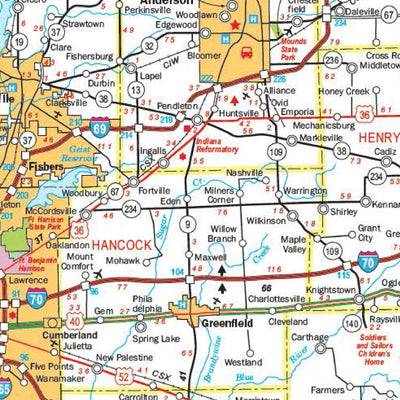 Indiana Roadway Map
