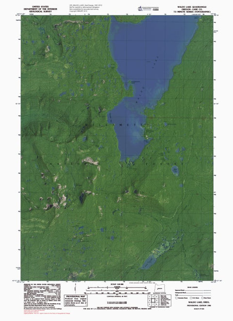 OR-WALDO LAKE: GeoChange 1981-2012