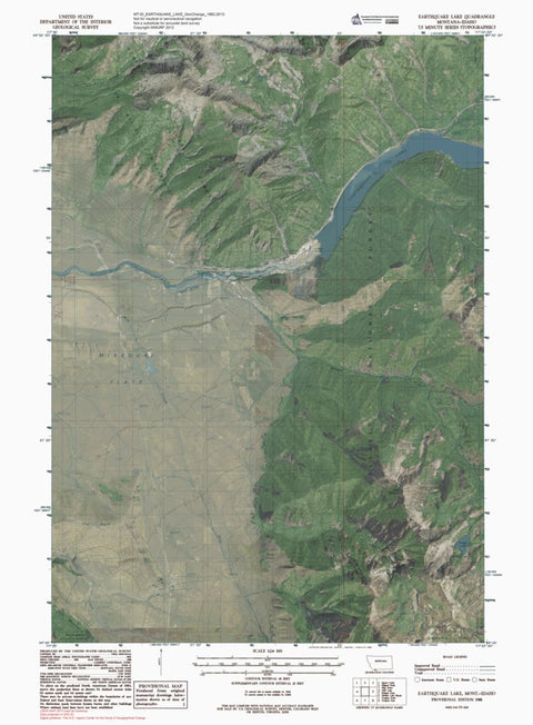 MT-ID-EARTHQUAKE LAKE: GeoChange 1982-2013