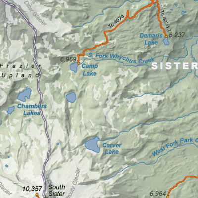 Three Sisters Geologic Guide and Recreation Map -Side 1