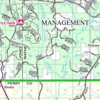 De Soto National Forest Visitor Map Chickasawhay District