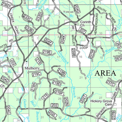 De Soto National Forest Visitor Map Chickasawhay District