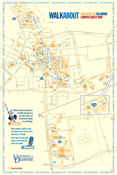 University of Delaware Campus Safety Map by Avenza Systems Inc ...