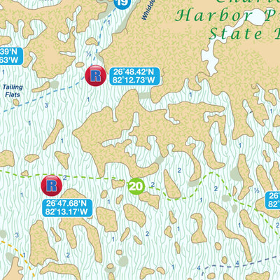 Charlotte Harbor Boca Grande Inshore Fishing Chart GPS