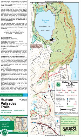 *OLD EDITION* 110 - Hudson Palisades (#3) - 2014 - Trail Conference