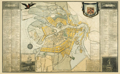 План Санкт-Петербурга на 1796 г. Map of St. Petersburg