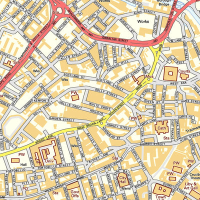 Sheffield Street Map