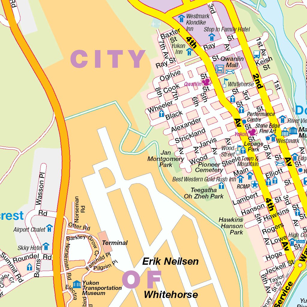 Whitehorse, YT Map by Mapmobility Corp. Avenza Maps