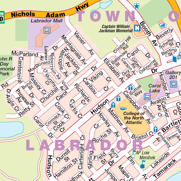 Labrador City and Wabush, NL Map by Mapmobility Corp. | Avenza Maps