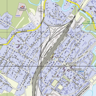 Медвежьегорск, адресный план. Medvezhegorsk (Karhumäki) in Russian Karelia City Map