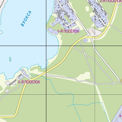 Приозерск, план города. Käkisalmen kaupungin kartta. Priozersk (Fin. Käkisalmi) City Map