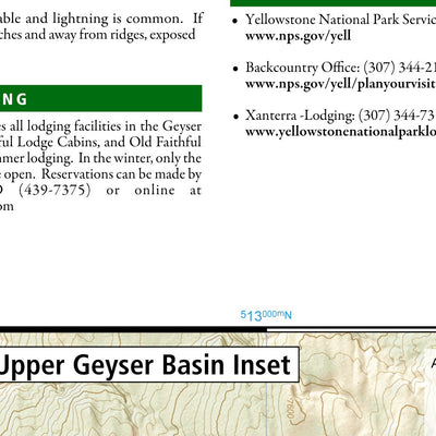 319 Old Faithful Day Hikes: Yellowstone National Park (Upper Geyser Basin inset)