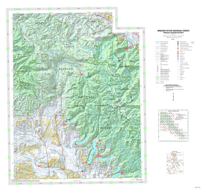 Bridger-Teton National Forest Pinedale Ranger District North Forest Visitor Map 2014