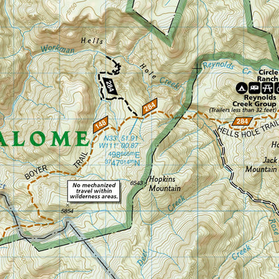 852 Hellsgate, Salome, and Sierra Ancha Wilderness Areas (south side)