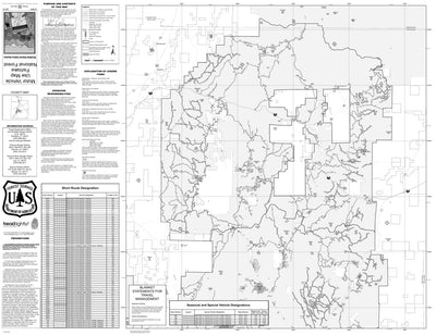 Fishlake National Forest Richfield District Salina Section Motor Vehicle Use Map 2015