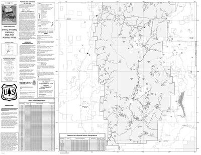 Fishlake National Forest Beaver District Section Motor Vehicle Use Map 2015