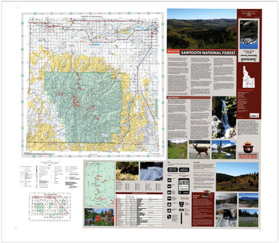 Sawtooth National Forest Minidoka Ranger District Forest Visitor Map ...